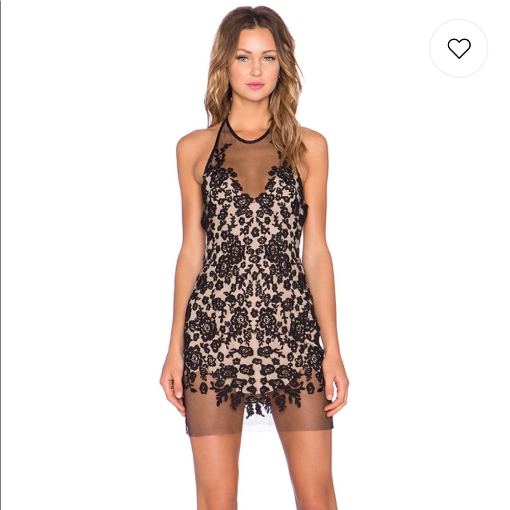 🍋 For Love and Lemons Luau Halter Dress L